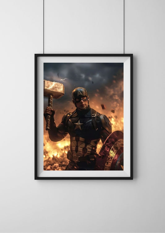 Captain America    |#1| - Premium  Poster