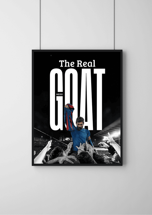 Messi The Real Goat |#1|Premium Poster