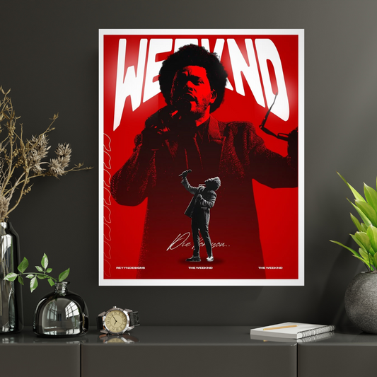 The Weekend Red BG |#6| Premium poster