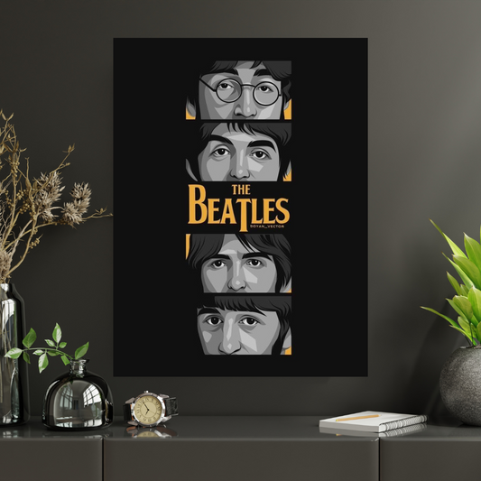 The Beatles!! |  Music band Premium  Aesthetic poster