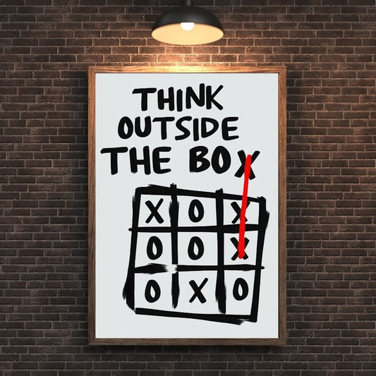 Think outside the box !| Premium Aesthetic poster