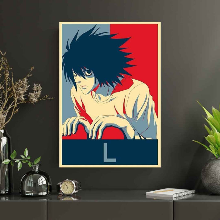 L |Death Note|#6| Premium Poster - Pulp & Pixel